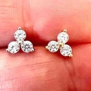Blume Ohrstecker, Marquise Ohrringe, Blume Gestüt, Ohrstecker, Ohrringe Blume, Marquise Ohrstecker, Minimal Zirkonia Gestüt