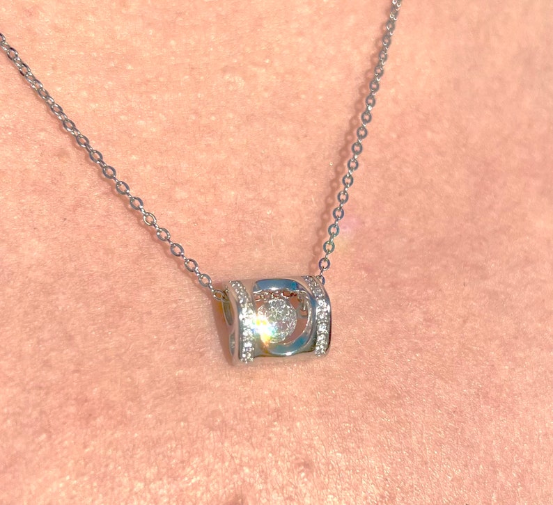 Adored Moissanite 925 Sterling Silver Necklace