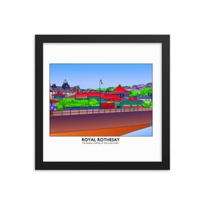 The Famous &#39;Rothesay Winter Gardens&#39; Isle of Bute Framed poster