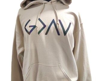 God is greater than the highs and lows Hoodie, Faith Sweater, Faith Hoodie