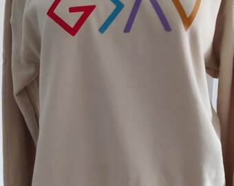 God is groter dan de hoogte- en dieptepunten Hoodie, Faith-sweater, Faith-sweater