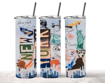 Tumbler di New York, Tumbler dello Stato di New York, Tumbler dello Stato di New York, Tumbler dello Stato, Tumbler magro, Tazza di New York