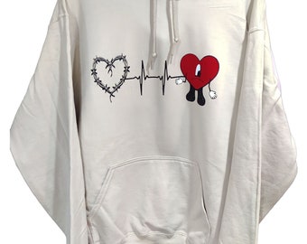 KAROL G heartbeat Bad Bunny inspired Hoodie
