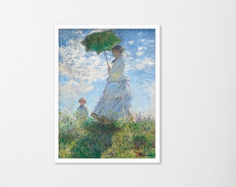 Monet's Madame Monet and Her Son Framed Art Print