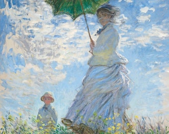 Monet's Madame Monet and Her Son Print (Digital Download)