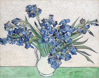 Van Gogh Irises Print: Fine Art Still Life (Digital Download)