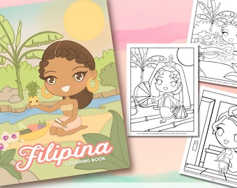 Filipina Coloring Book: 25 Pages (Digital Download)