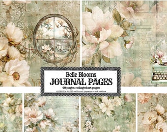 Magnolia Junk Journal Paper: Shabby Chic Collage (PDF)