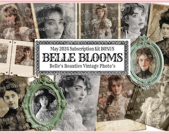Victorian Women Photos: Vintage Collage Ephemera (PDF)