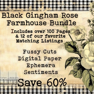 Junk Journal Mega Bundle, Farm Digital Instant Download,  Farmhouse Fussy Cuts, Bundle and Save MOdern Junk JOUrnal Farm