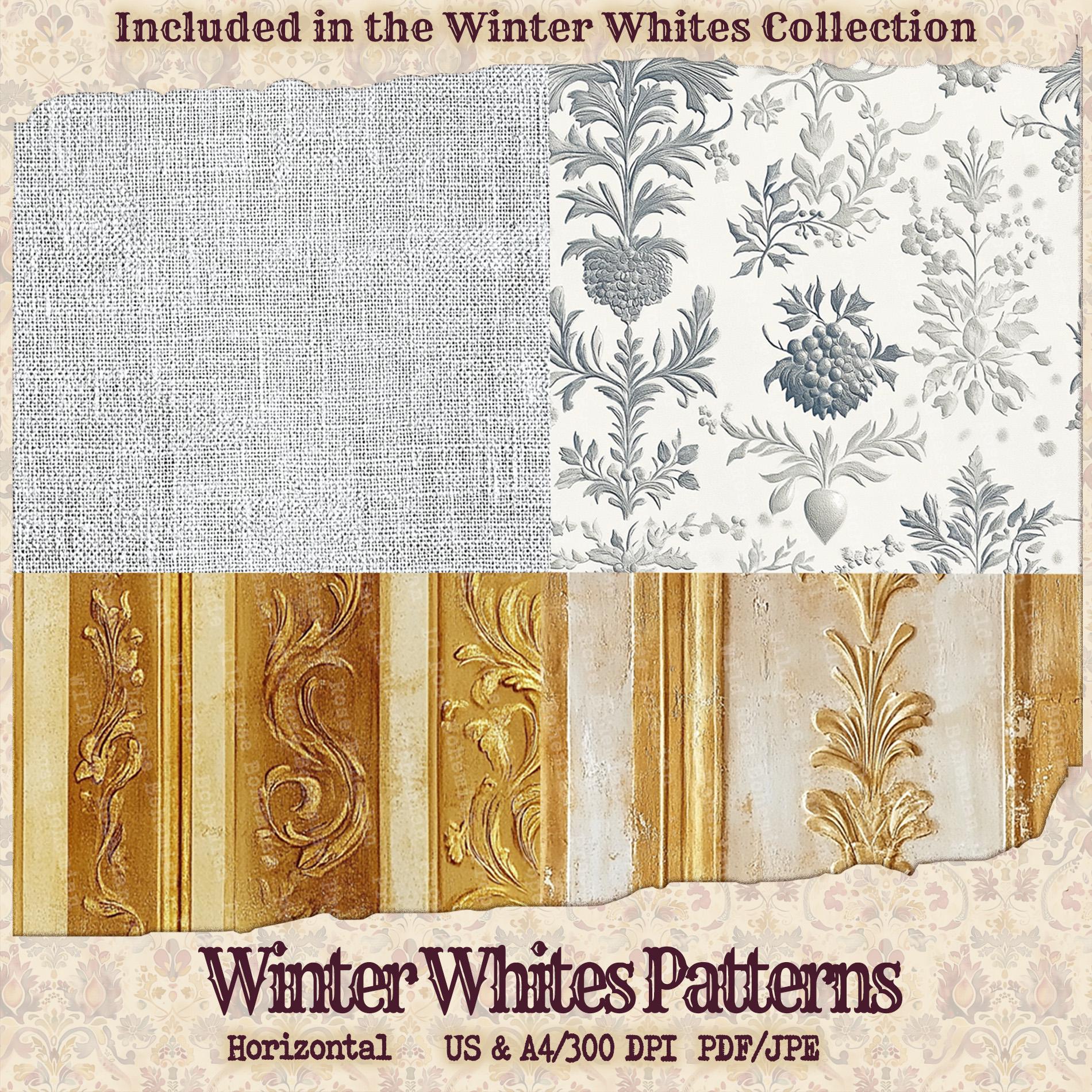 White Lace and Linen Digital Paper Pack | 30 Vintage Pattern Papers ...