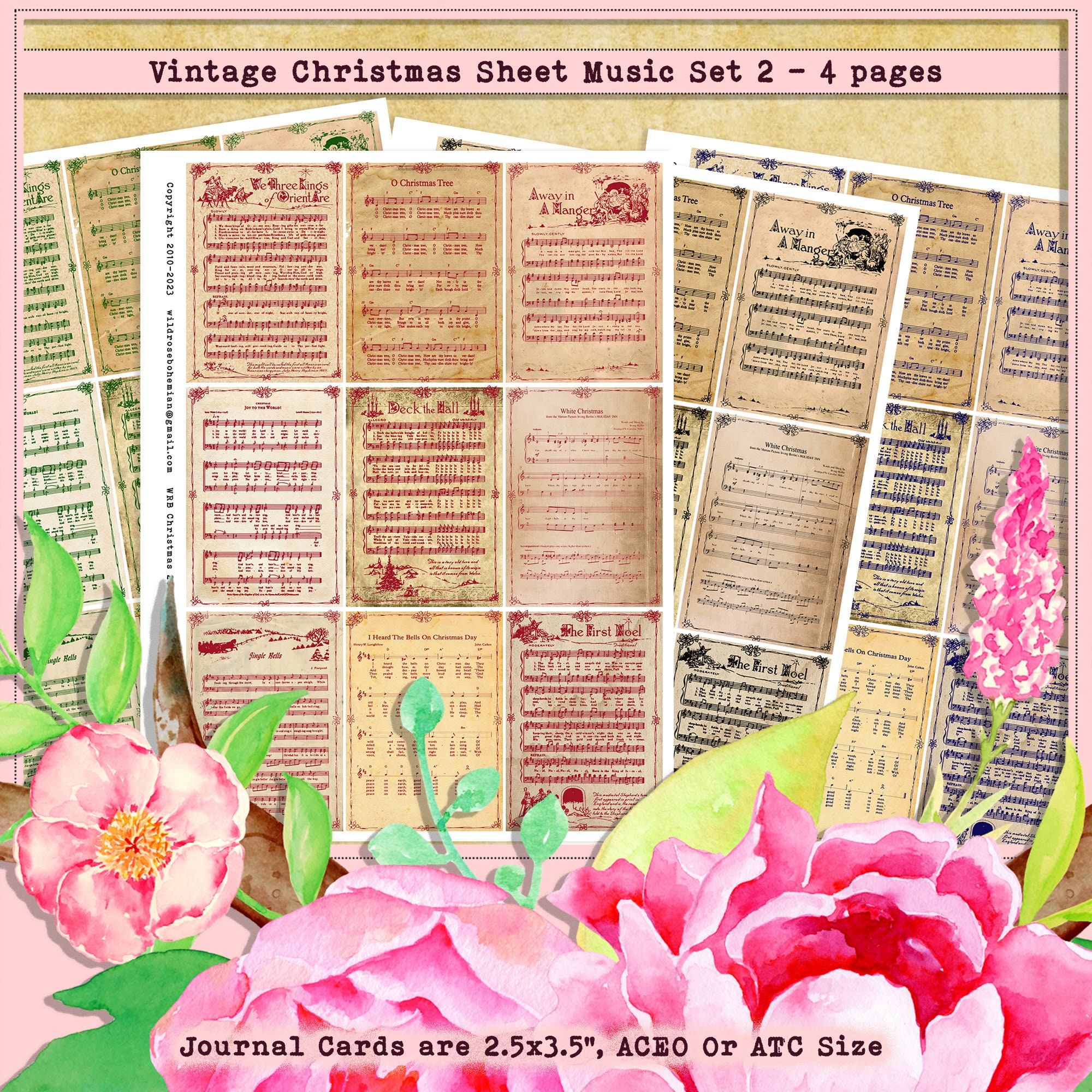 christmas-sheet-music-christmas-ephemera-printable-sheet-music-christmas-carols-atc-digital