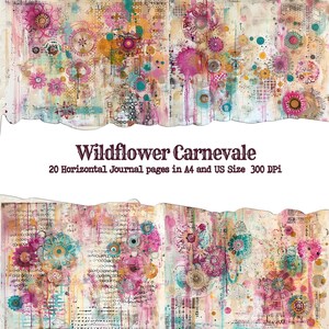 Mixed Media Grunge Collage Paper |Colorful Distressed Grunge Digital Papers|Abstract Printable Digital| Whimsical Grunge Journal Fodder