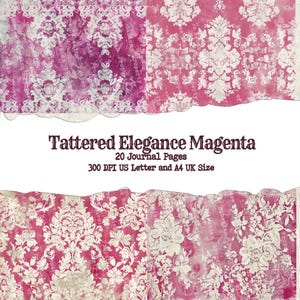 Magenta Lace Printable Paper, Antique Regency Junk Journal Ephemera, Junk Journal Vintage background, Linen and Lace, Printable Lace