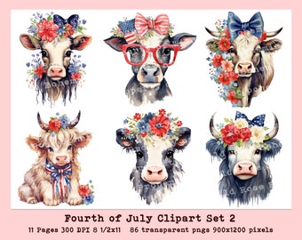 Independence Day Clipart, Patriotic PNG, Fourth of July  Fussy Cuts, Fourth of July Fussy Cuts Clipart, Junk journal Ephemera