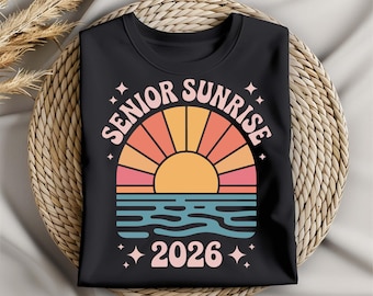 Senior Sunrise 2027 SVG PNG – Graduation Sunset Design for Class of 2026 Shirts, Sublimation, Cricut, DIY Senior Trip Gifts