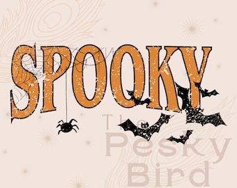 DIGITAL DOWNLOAD - Spooky Halloween PNG, Spooky design, Halloween Design, Spooky Digital Download, Halloween Printable, Halloween Grunge