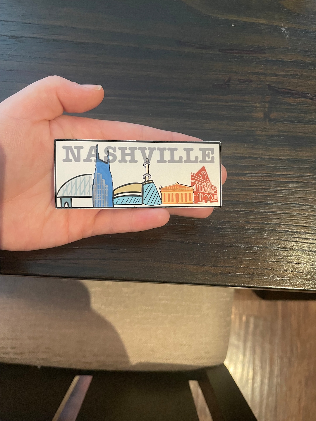 Nashville Skyline Detailed Sticker - Etsy