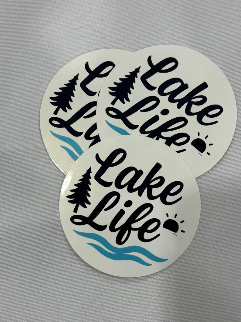 Lake Sticker Designs Lake Life Sticker - Etsy