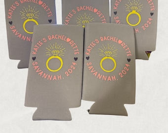 Koozies personalizados para despedida de soltera