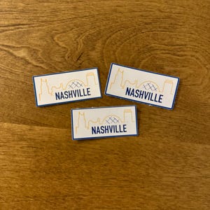 Nashville Skyline Minimalistic Sticker