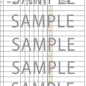 May include: A blank baseball scouting form with headings for Home/Away, Opponent, Name, R.B.I's, Def. Pos, Power, Speed, Stealing, and Fielding. The form also includes a section for notes and a section for how to pitch.