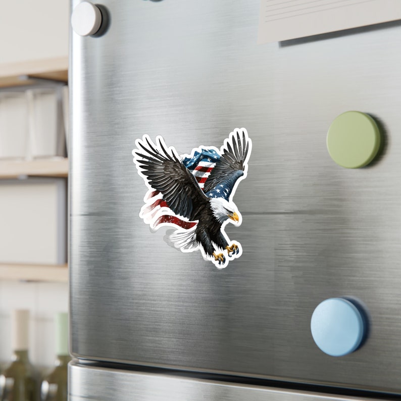 Patriotic American Eagle Decal Sticker Bald Eagle Decal Etsy