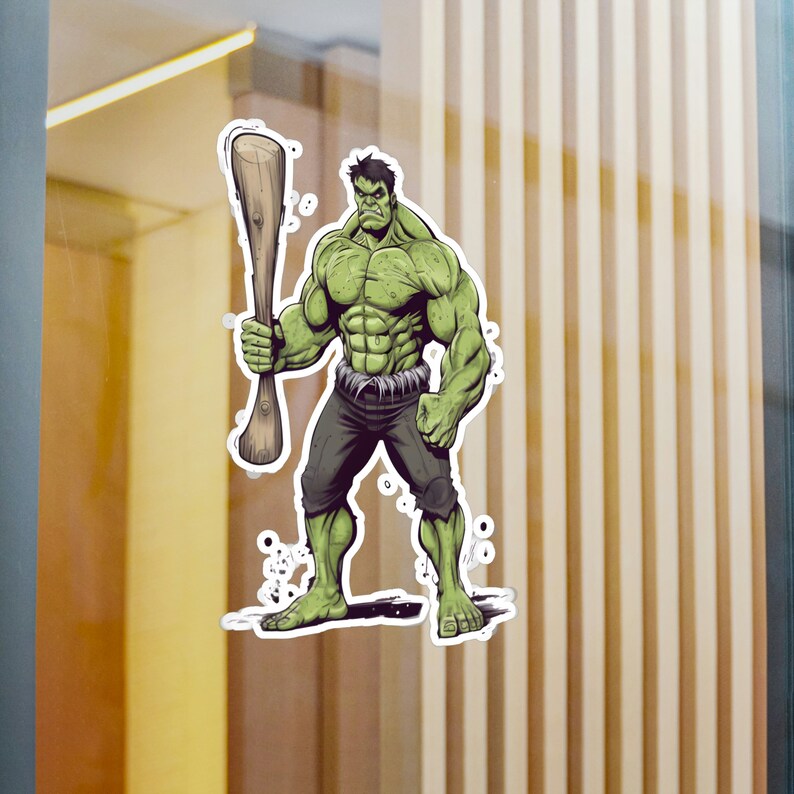 Hand Drawn Incredible Hulk Kisscut Vinyl Decal Etsy