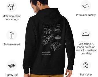 Building Block Patent Design - Unisex Hoodie