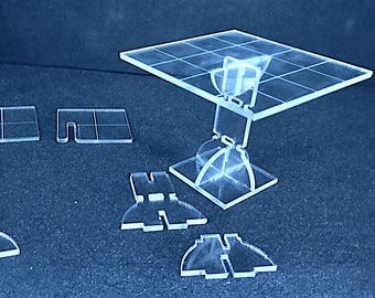 BOXOB 2 Lots De Rehausseurs De Combat Pour Figurines – Acrylique Transparent, Hauteur Réglable, Pour DND Et Jeux De Société