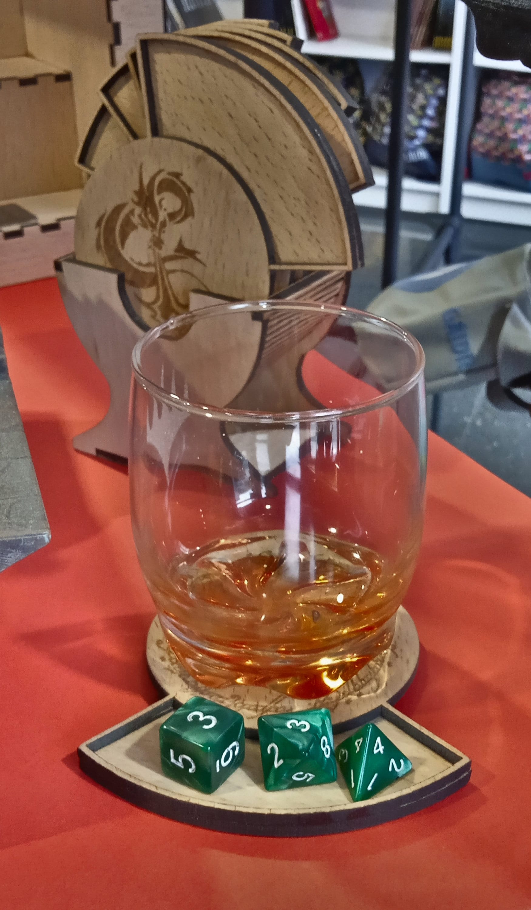 Set Wood Coasters, Custom Dice Tray Coasters, Wood Kit Coasters With