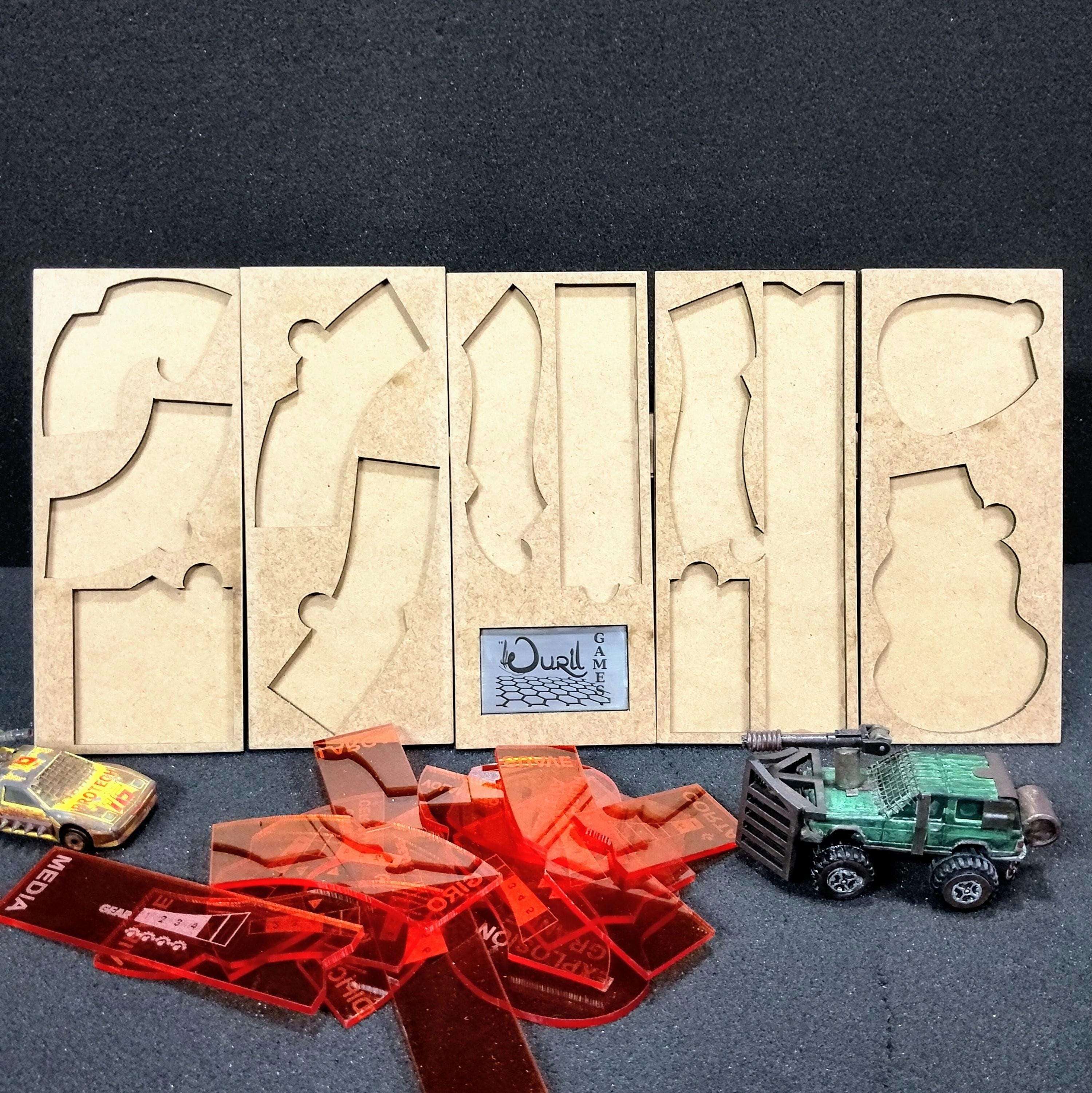 クリエイティブメモリーズテンプレート　13点セット Gaslands Trays, Gaslands Template Tray, Organizer and Storage