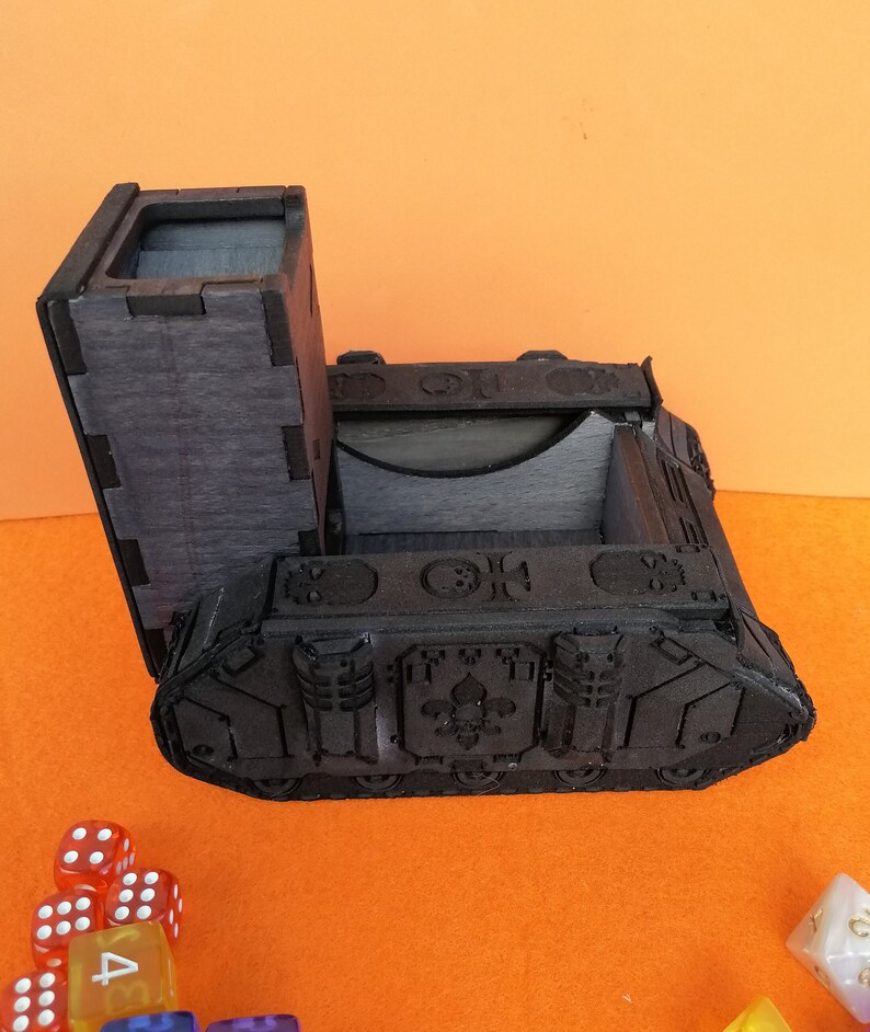 Adepta Sororitas Dice Rolling Tank. Armored Vehicle With Dice Tower and