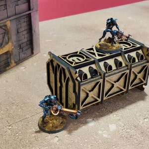 Alles-in-één caddy-containerkit voor Kill Team-accessoires. Compleet scenario en accessoires voor KT wargame. organisator van wargames