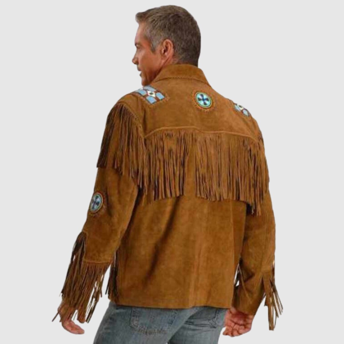 Handmade Western Jacket Antique Cowboy Fringed Jacket Mens Etsy Canada