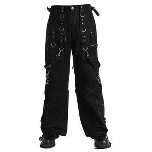 Korean Style Streetwear Pants, Buggy Fit Raver Pants - Cool