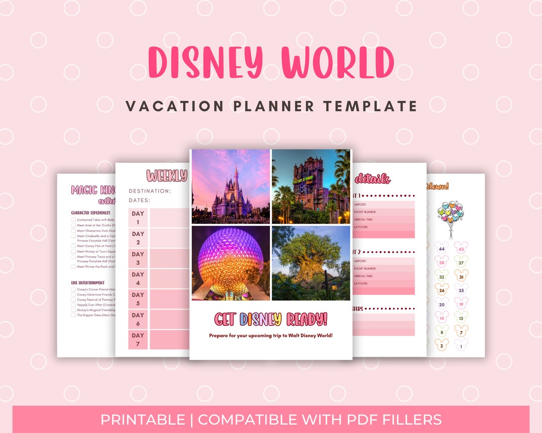 Disneyworld Planner Templates Guide Templates for Planning a - Etsy