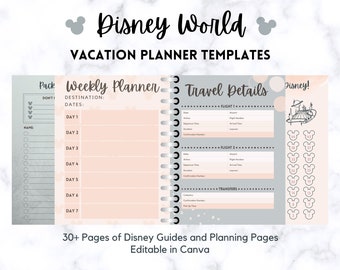Disney World Vacation Planner, Customizable WDW Trip Guide (Digital Download)