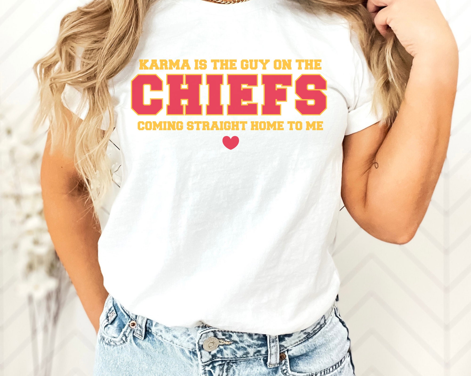 TiLLOw Retro Groovy Karma Is The Guy On The Chief Pullover Hoodie - Unisex Cotton Blend Hoodie