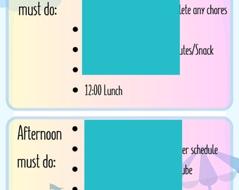 Summer Schedule for Kids at Home
