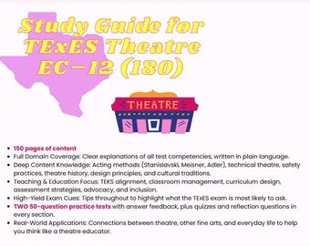TExES Theatre EC–12 (180) Study Guide