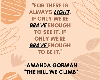 The Hill We Climb Poster