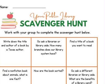 Public Library Scavenger Hunt