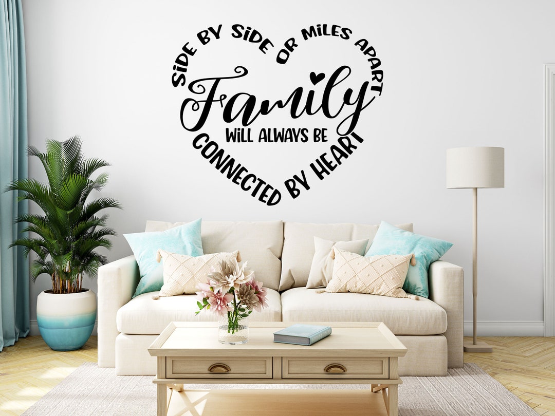 Family Sticker Wall Love Heart Bedroom Living Room Decal Bedroom Quotes ...