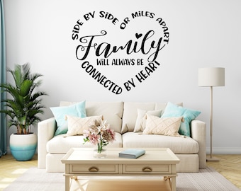 Family Sticker Wall Love Heart Bedroom Living Room Decal Bedroom quotes Vinyl