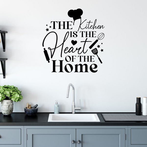 This Kitchen Sticker heart of Home Wall Home Decal Kitchen Vinyl Decorative