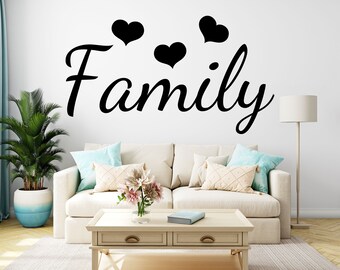 Family Sticker Wall Love Bedroom Living Room Home Decal Bedroom quotes Vinyl