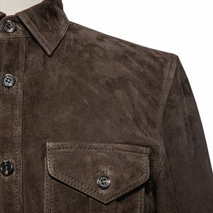 Men's Classic Trucker Jacket Dark Brown Western Style Real - Etsy