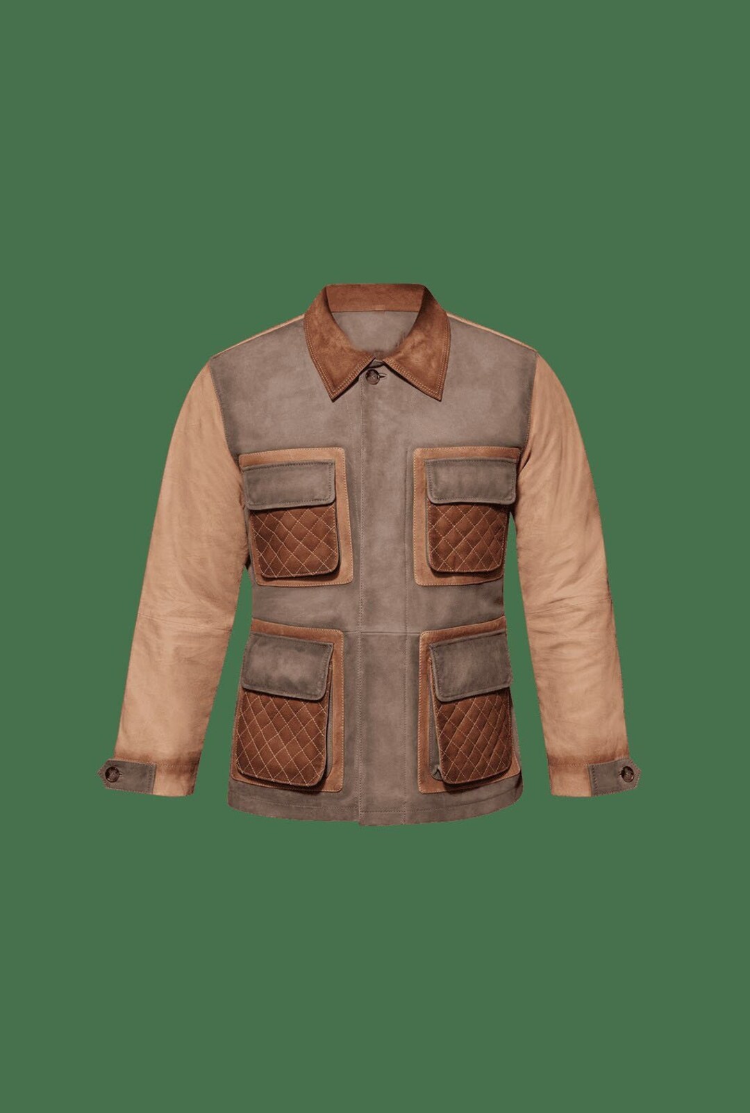 Men's Genuine Roughout Oil Waxed Cowhide Leather Western Etsy