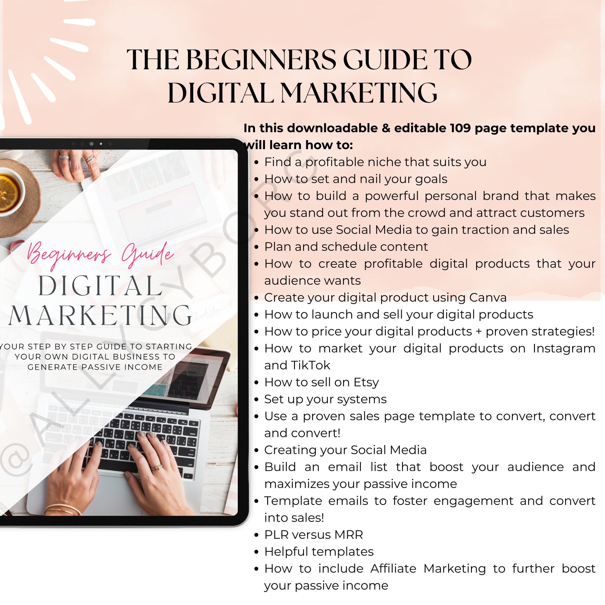 Digital Marketing Guide MEGA Bundle With Master Resell Rights MRR Done ...